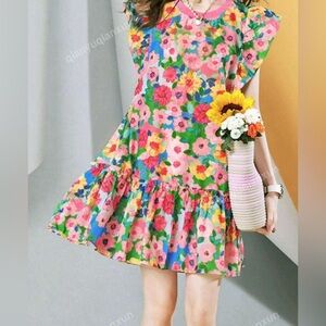 (3 for $19) Gorgeous floral mini dress from Shein. Size M